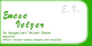 emese velzer business card